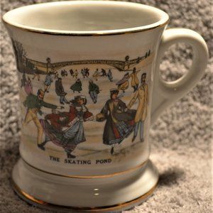The Skating Pond Vintage Mushtache Shaving Mug